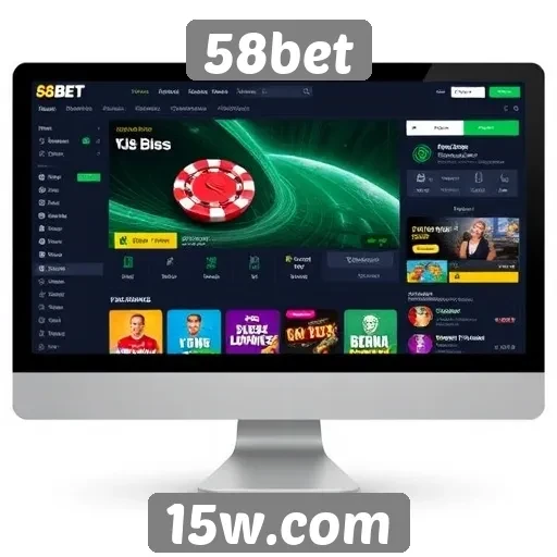 Análise da interface do usuário do site 58bet